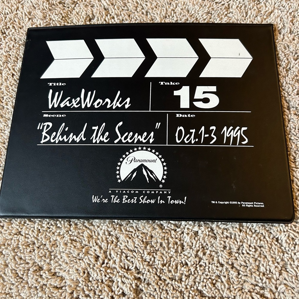 Vintage Paramount Clapperboard folder